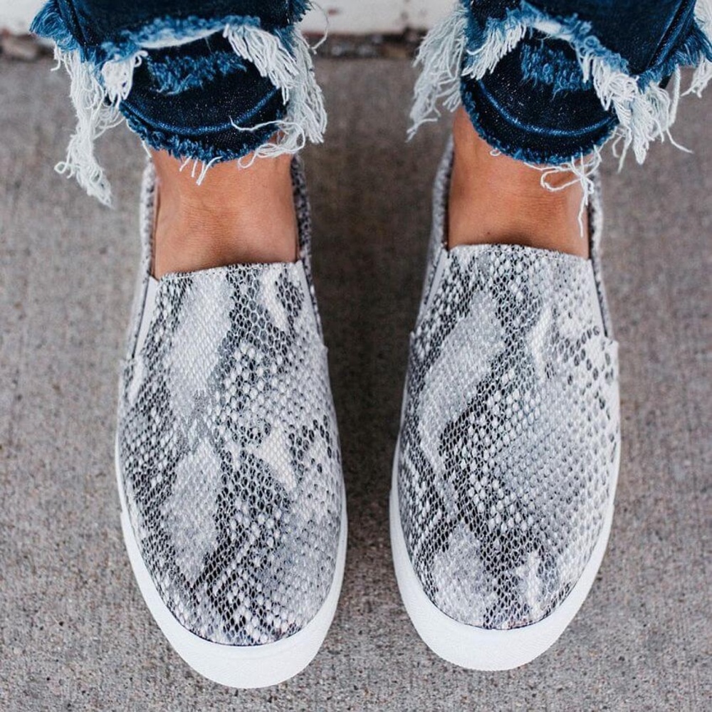 Steve Madden Slip-On Platform Sneaker in Snake